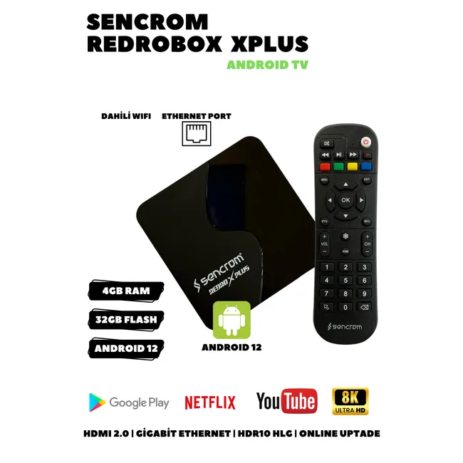 Sencrom RedroBox X Plus 32GB Android Tv Box