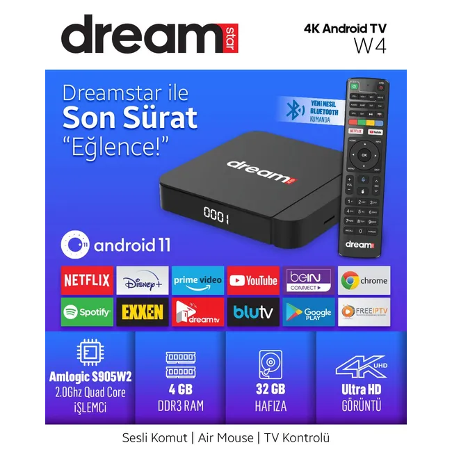 Dreamstar W4 32GB Android Tv Box