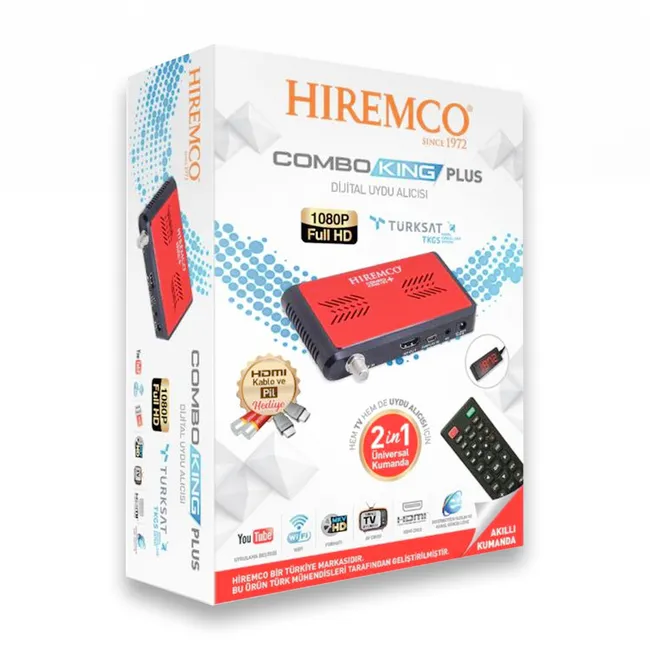 Hiremco Combo King Plus HD Uydu Alıcısı