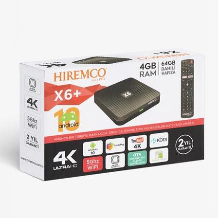 Hiremco X6 Plus 64GB Android Tv Box