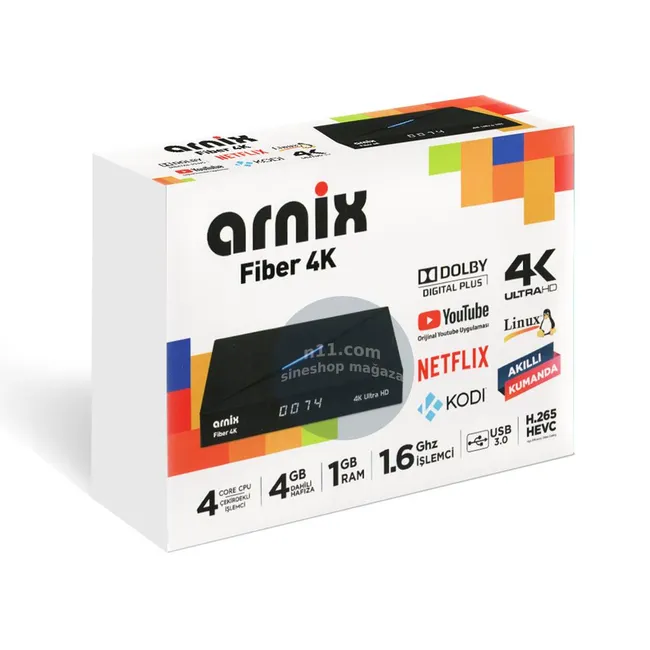 Arnix Fiber 4K Ultra HD Uydu Alıcısı